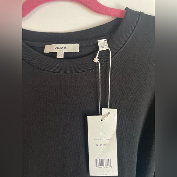 Vince Short Sleeve Tie Waist Dress, sz Large NWT - Picture 7 of 7